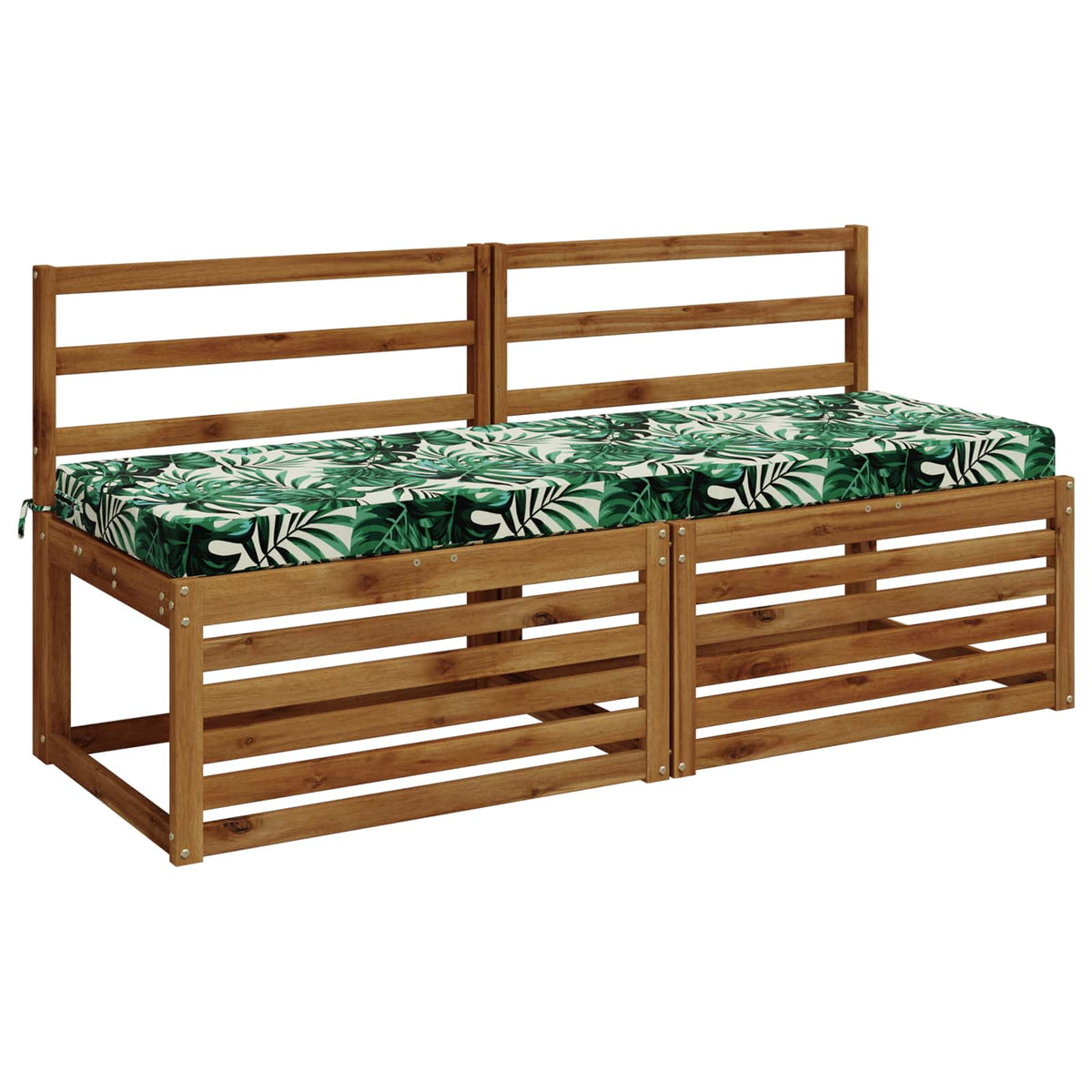 vidaXL 2-Piece Bench Cushions SOEST 2 pcs 100% Polyester Leaf Pattern 3