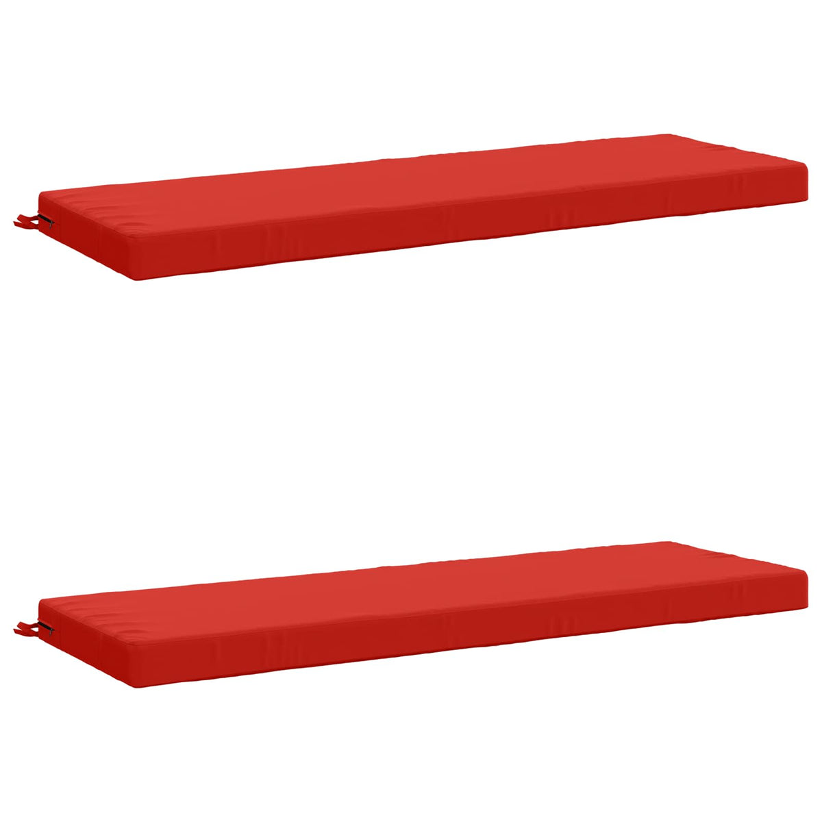 vidaXL 2-Piece Bench Cushions SOEST 2 pcs 100% Polyester Red 2