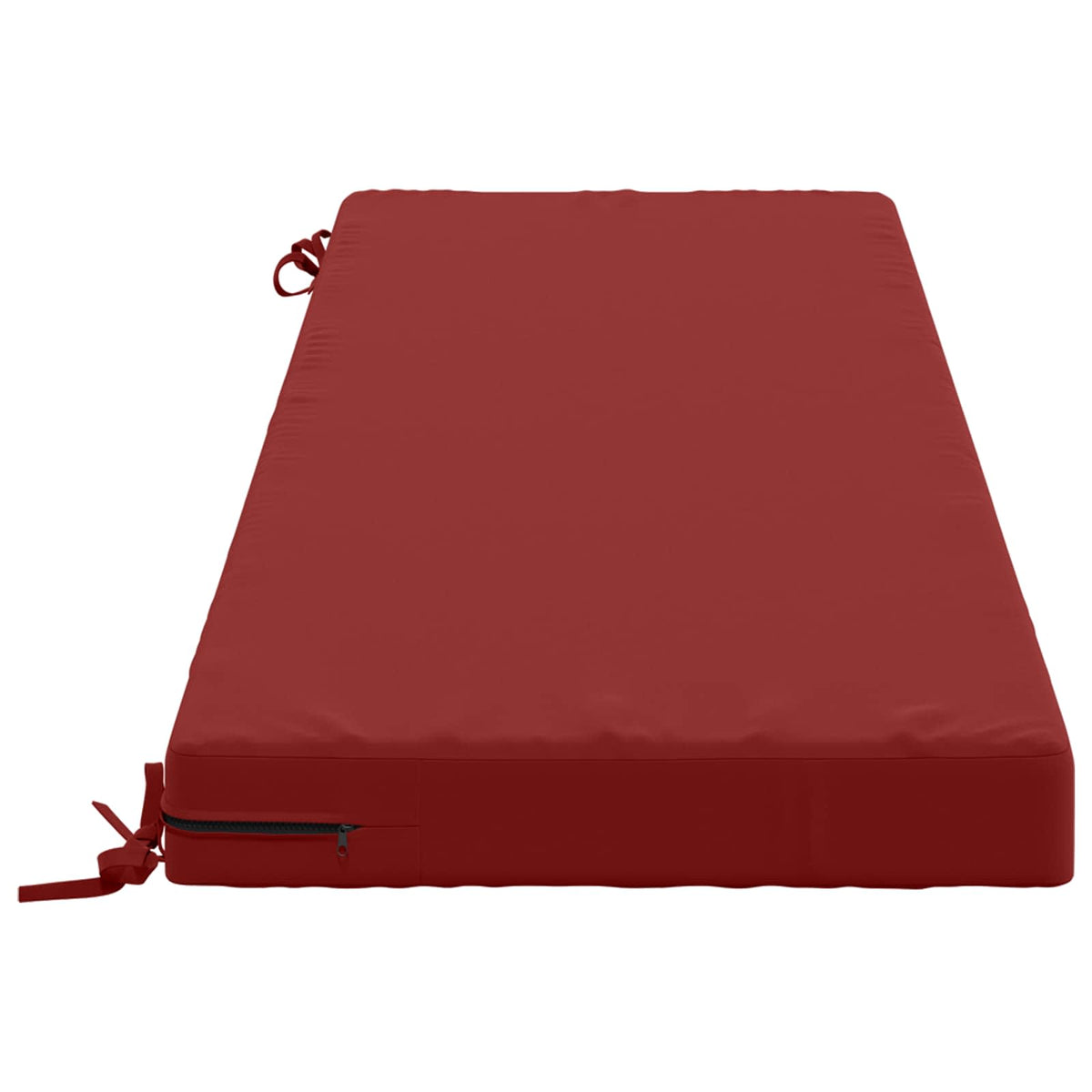 vidaXL 2-Piece Bench Cushions SOEST 2 pcs 100% Polyester Wine Red 5