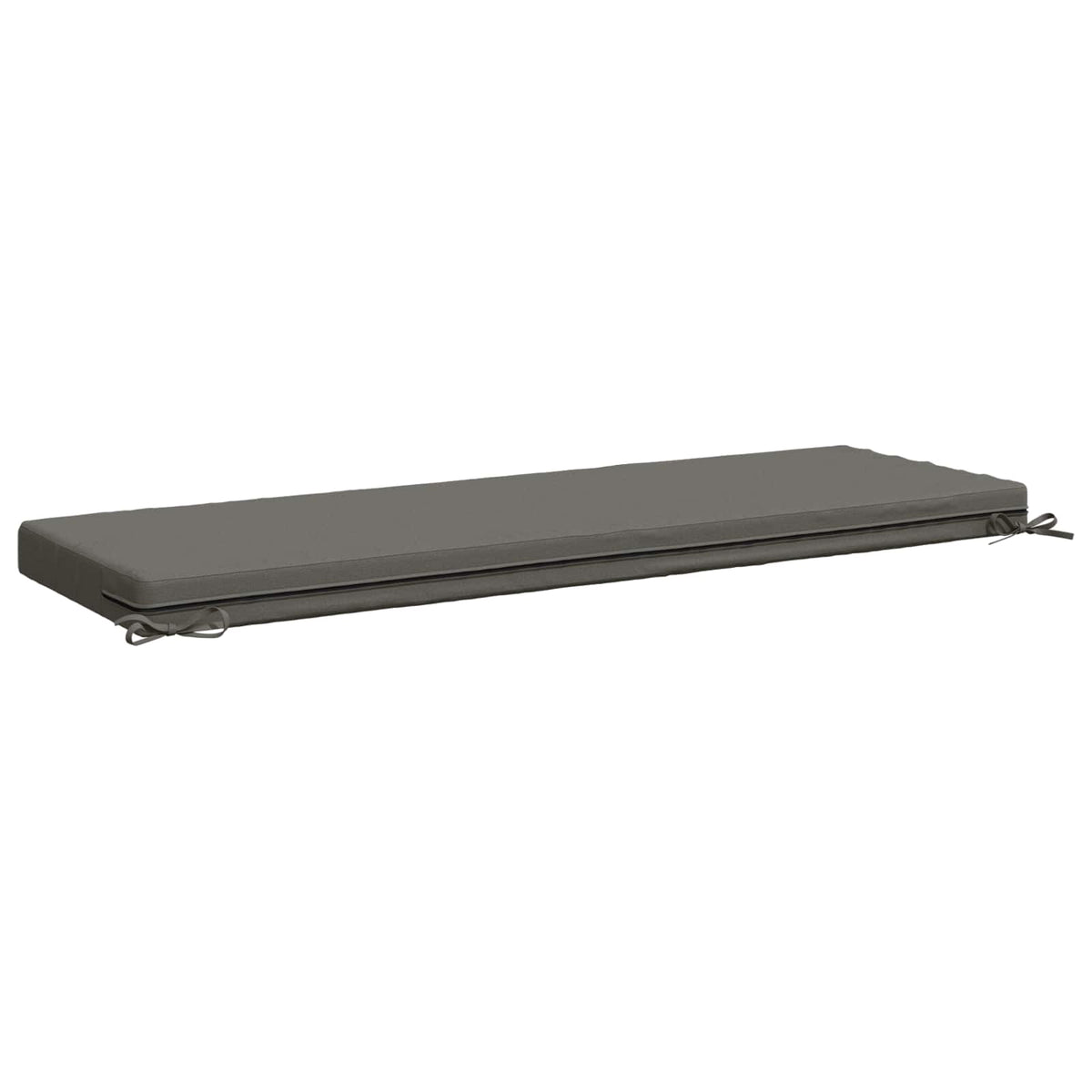 vidaXL Bench Cushions SOEST 2 pcs 100% Polyester Grey 150 x 50 x 8 cm 5