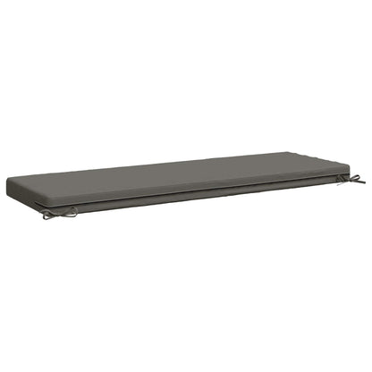 vidaXL Bench Cushions SOEST 2 pcs 100% Polyester Grey 150 x 50 x 8 cm 5