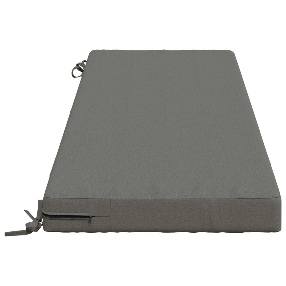 vidaXL Bench Cushions SOEST 2 pcs 100% Polyester Grey 150 x 50 x 8 cm 4