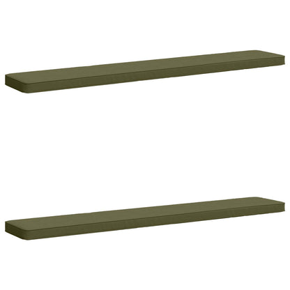 2-Piece Bench Cushions in Olive Green