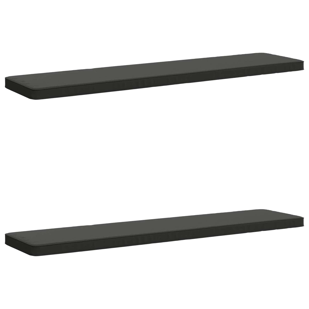vidaXL 2-Piece Bench Cushions VUGHT 2 pcs 100% Polyester Anthracite 2