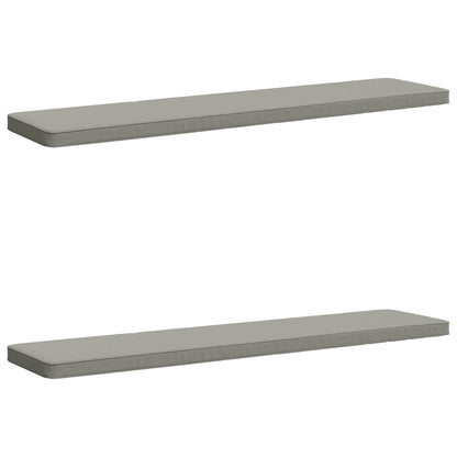 vidaXL 2-Piece Bench Cushions VUGHT 2 pcs 100% Polyester Grey 2