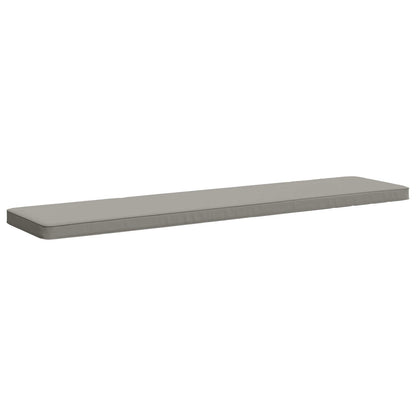 vidaXL 2-Piece Bench Cushions VUGHT 2 pcs 100% Polyester Grey 4