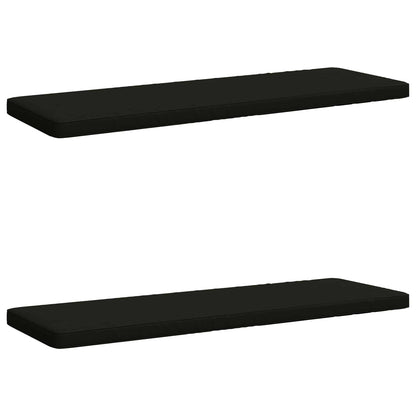 vidaXL 2-Piece Bench Cushions VUGHT 2 pcs 100% Polyester Black 2