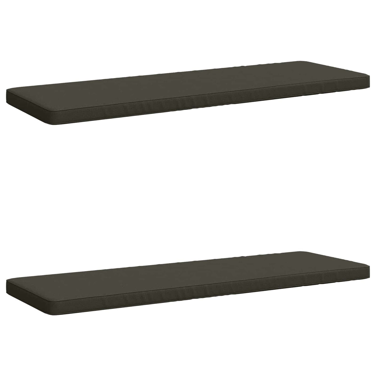 vidaXL 2-Piece Bench Cushions VUGHT 2 pcs 100% Polyester Anthracite 2