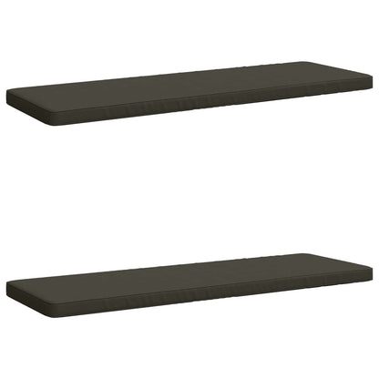 vidaXL 2-Piece Bench Cushions VUGHT 2 pcs 100% Polyester Anthracite 2