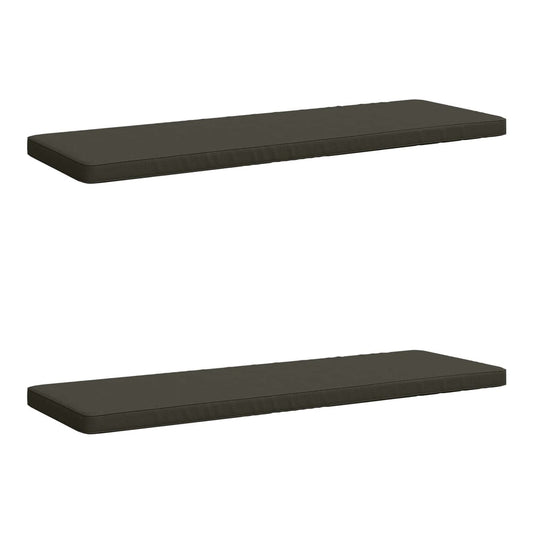 2-Piece Bench Cushions VUGHT 100% Polyester Grey 2 150 x 50 cm Anthracite (melange)–Pink (polyester) Anthracite (melange)