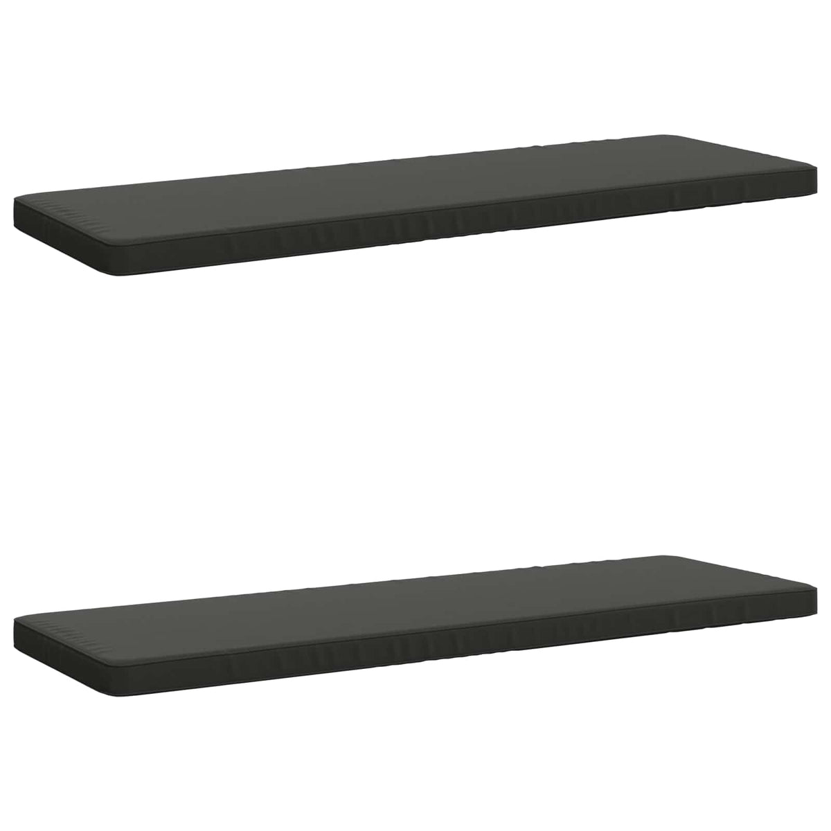 vidaXL 2-Piece Bench Cushions VUGHT 2 pcs 100% Polyester Anthracite 2