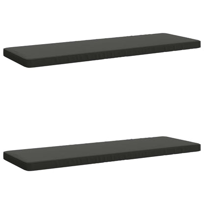 vidaXL 2-Piece Bench Cushions VUGHT 2 pcs 100% Polyester Anthracite 2