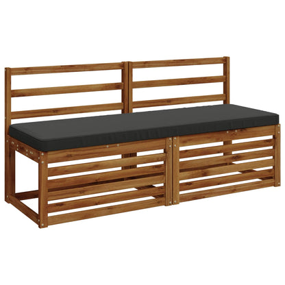 vidaXL 2-Piece Bench Cushions VUGHT 2 pcs 100% Polyester Anthracite 3