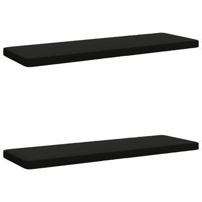 vidaXL 2-Piece Bench Cushions VUGHT 2 pcs 100% Polyester Black 2
