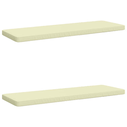 vidaXL 2-Piece Bench Cushions VUGHT 2 pcs 100% Polyester Cream 2