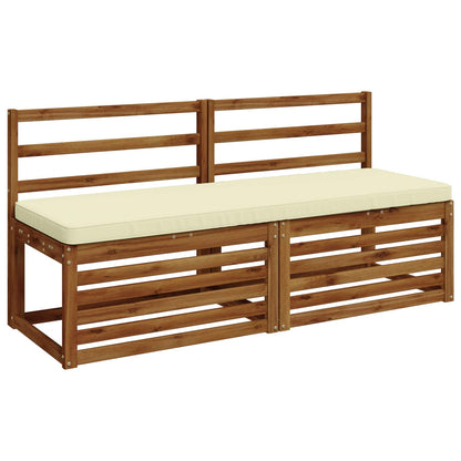 vidaXL 2-Piece Bench Cushions VUGHT 2 pcs 100% Polyester Cream 3