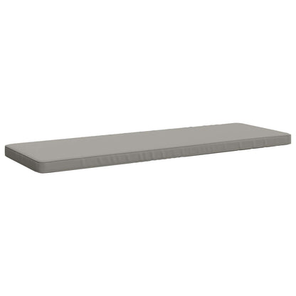 vidaXL 2-Piece Bench Cushions VUGHT 2 pcs 100% Polyester Grey 4