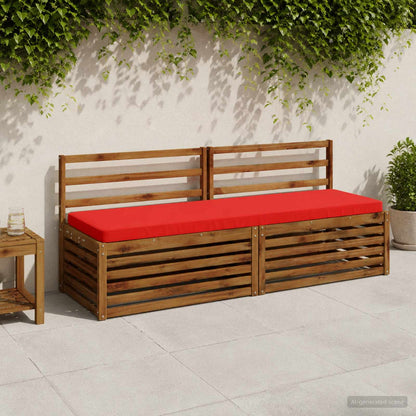 vidaXL 2-Piece Bench Cushions VUGHT 2 pcs 100% Polyester Red 1