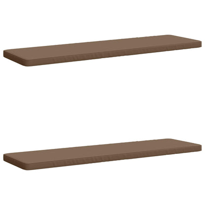 2-Piece Bench Cushions VUGHT 100% Polyester Red 2 200 x 50 cm Red (melange)–Wine red (polyester) Taupe (melange)