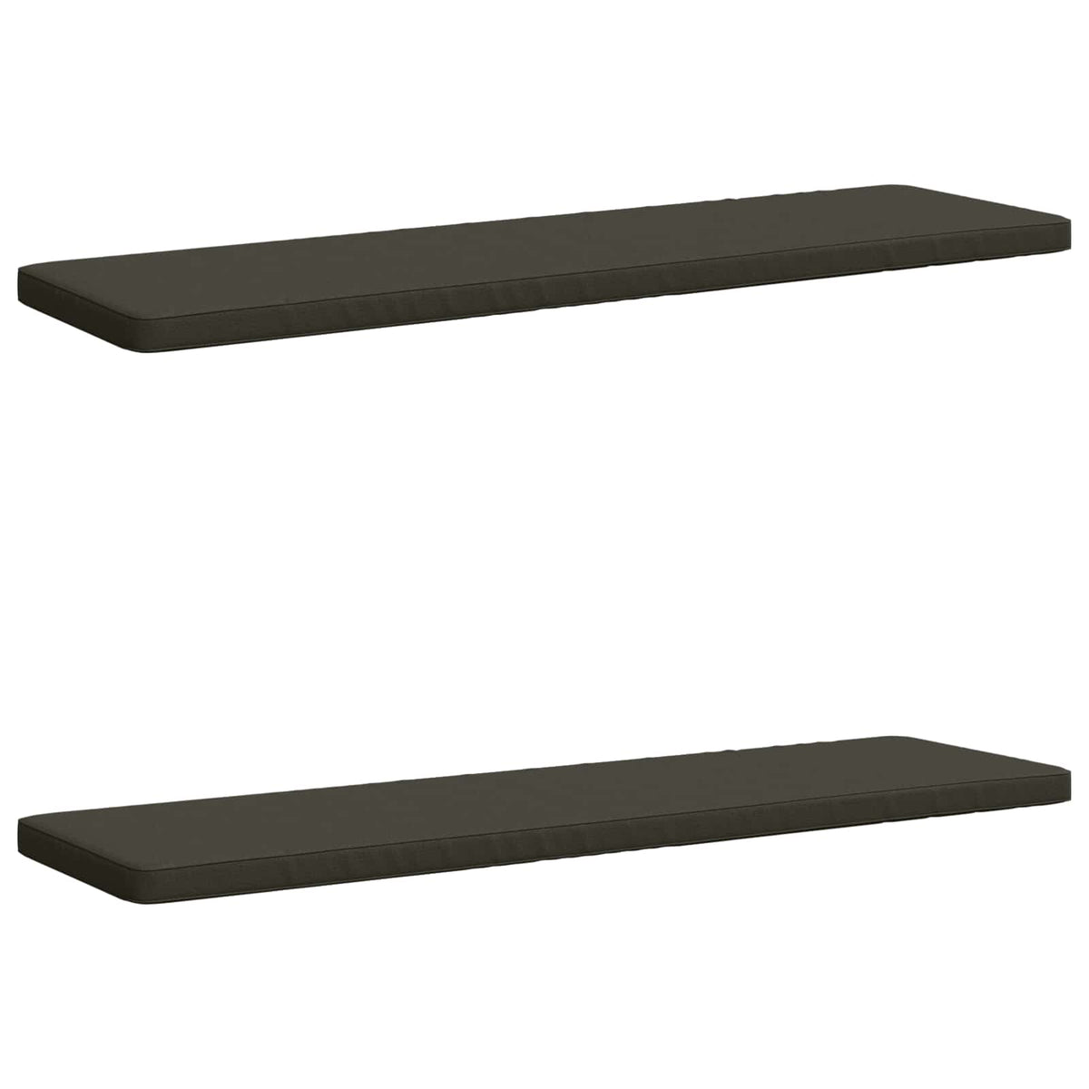 vidaXL 2-Piece Bench Cushions VUGHT 2 pcs 100% Polyester Anthracite 2
