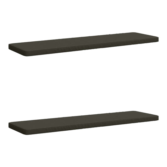 2-Piece Bench Cushions VUGHT 100% Polyester Grey 2 200 x 50 cm Anthracite (melange)–Pink (polyester) Anthracite (melange)