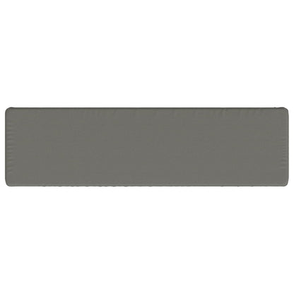 vidaXL 2-Piece Bench Cushions VUGHT 2 pcs 100% Polyester Grey 6