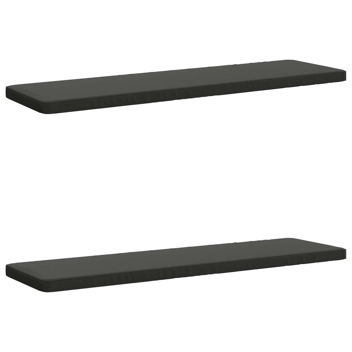 vidaXL 2-Piece Bench Cushions VUGHT 2 pcs 100% Polyester Anthracite 2