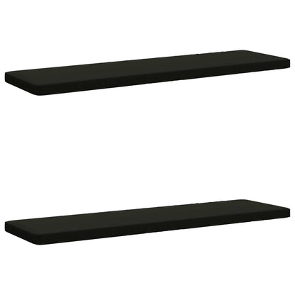 vidaXL 2-Piece Bench Cushions VUGHT 2 pcs 100% Polyester Black 2