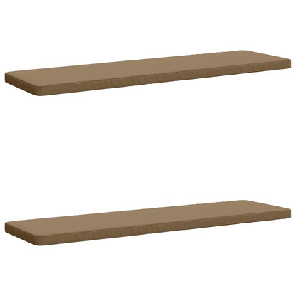 2-Piece Bench Cushions VUGHT 100% Polyester Red 2 200 x 50 cm Red (melange)–Wine red (polyester) Taupe (polyester)