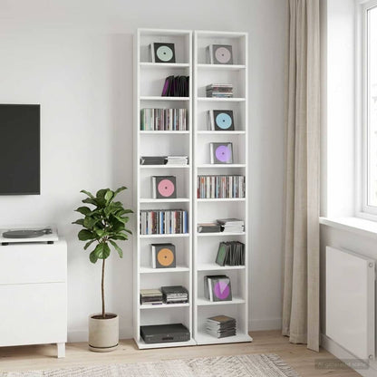vidaXL CD Cabinet Engineered Wood 2 pcs Width 33 cm