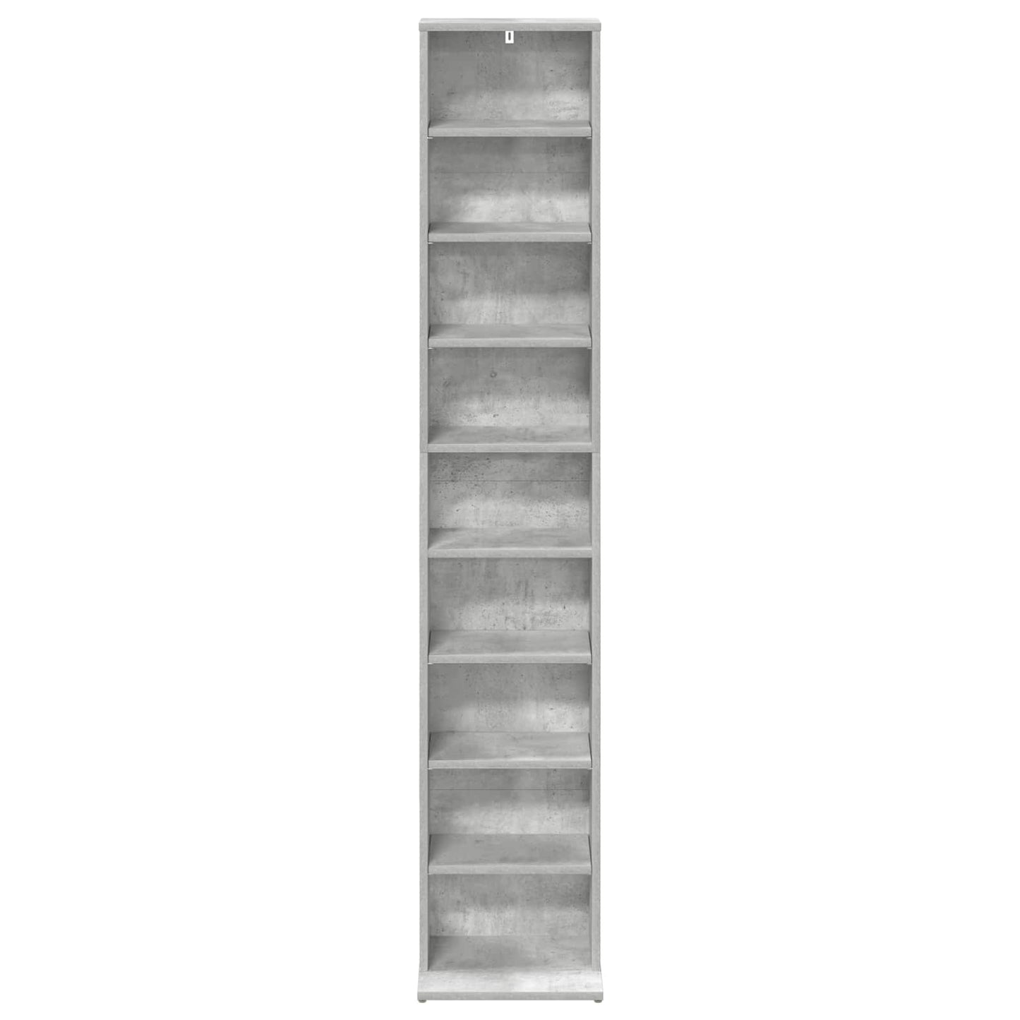 vidaXL CD Cabinet Concrete Grey 33 x 23.5 x 175 cm Engineered Wood 4