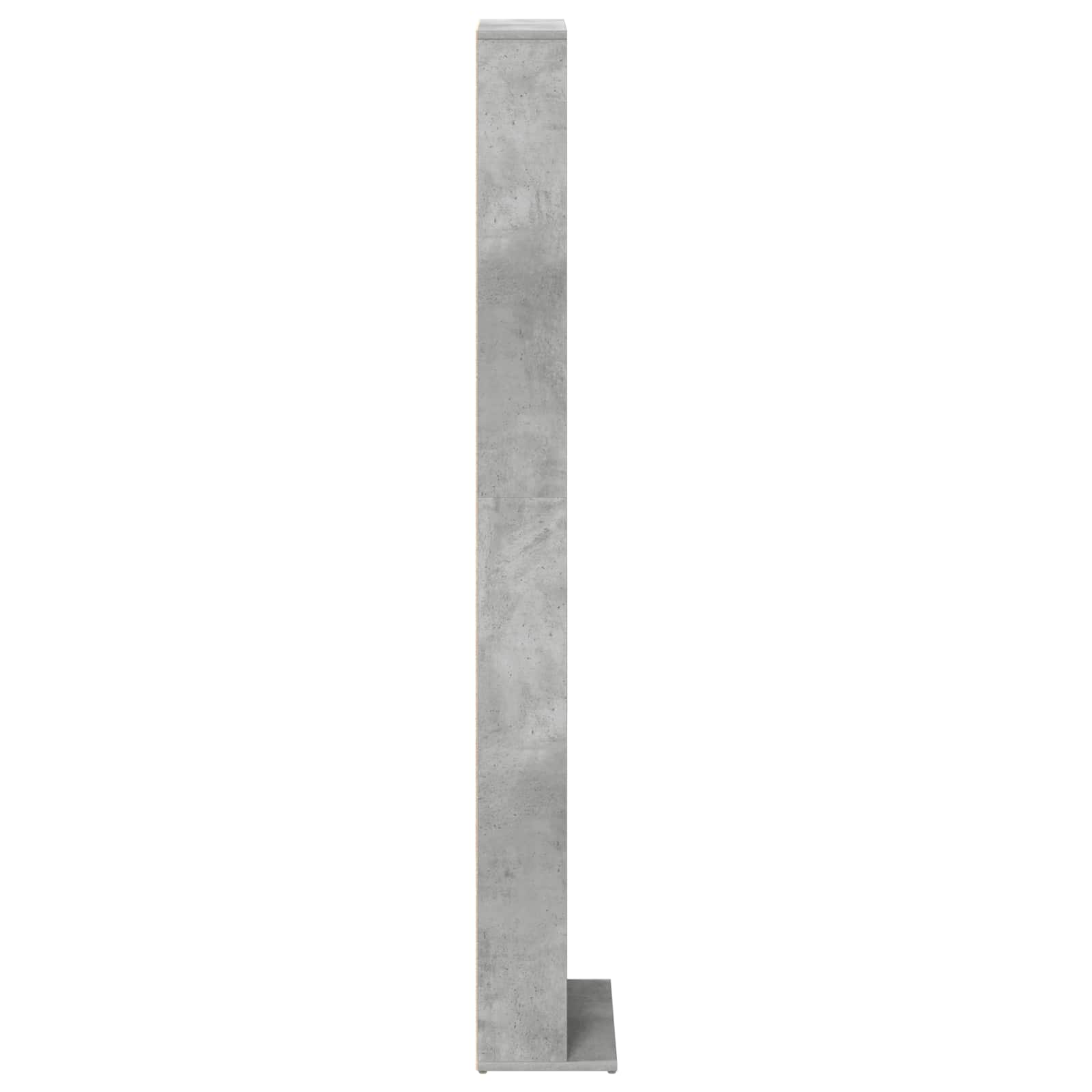 vidaXL CD Cabinet Concrete Grey 33 x 23.5 x 175 cm Engineered Wood 5