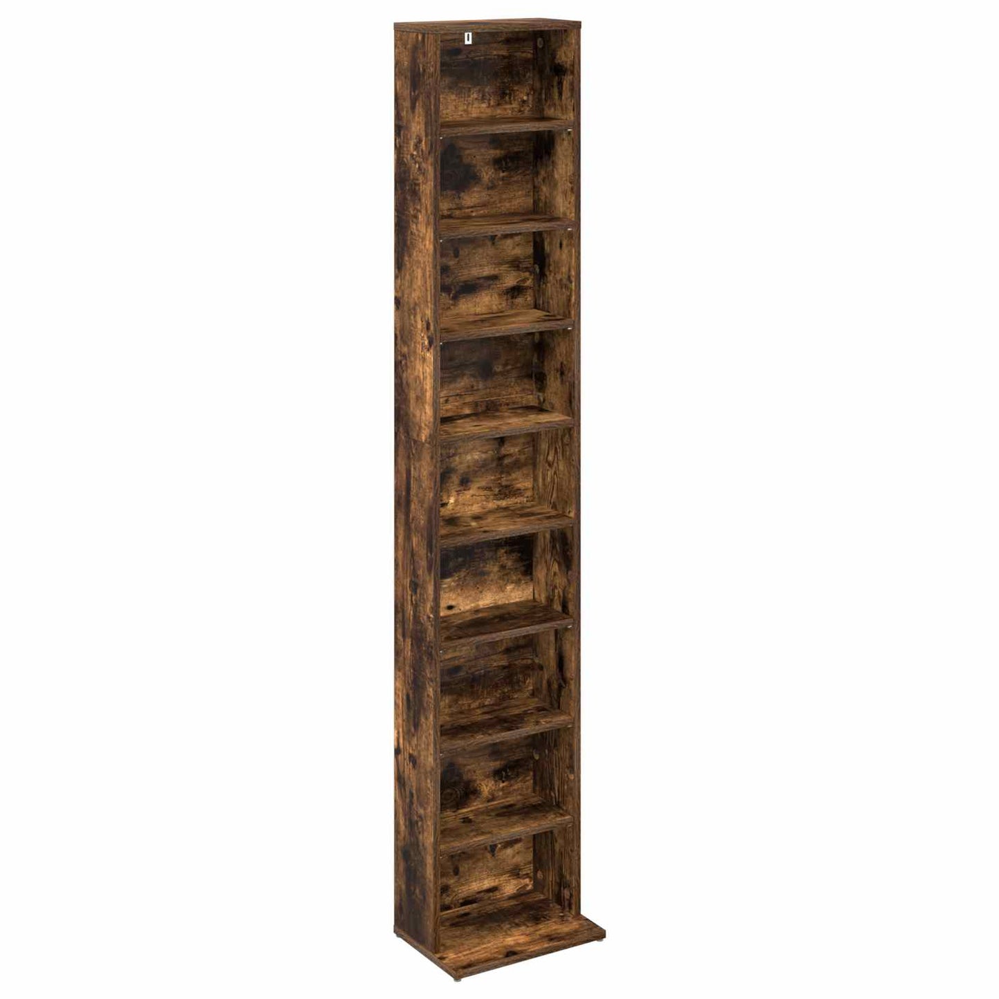 vidaXL CD Cabinet Smoked Oak 33 x 23.5 x 175 cm Engineered Wood 2