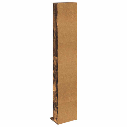 vidaXL CD Cabinet Smoked Oak 33 x 23.5 x 175 cm Engineered Wood 6