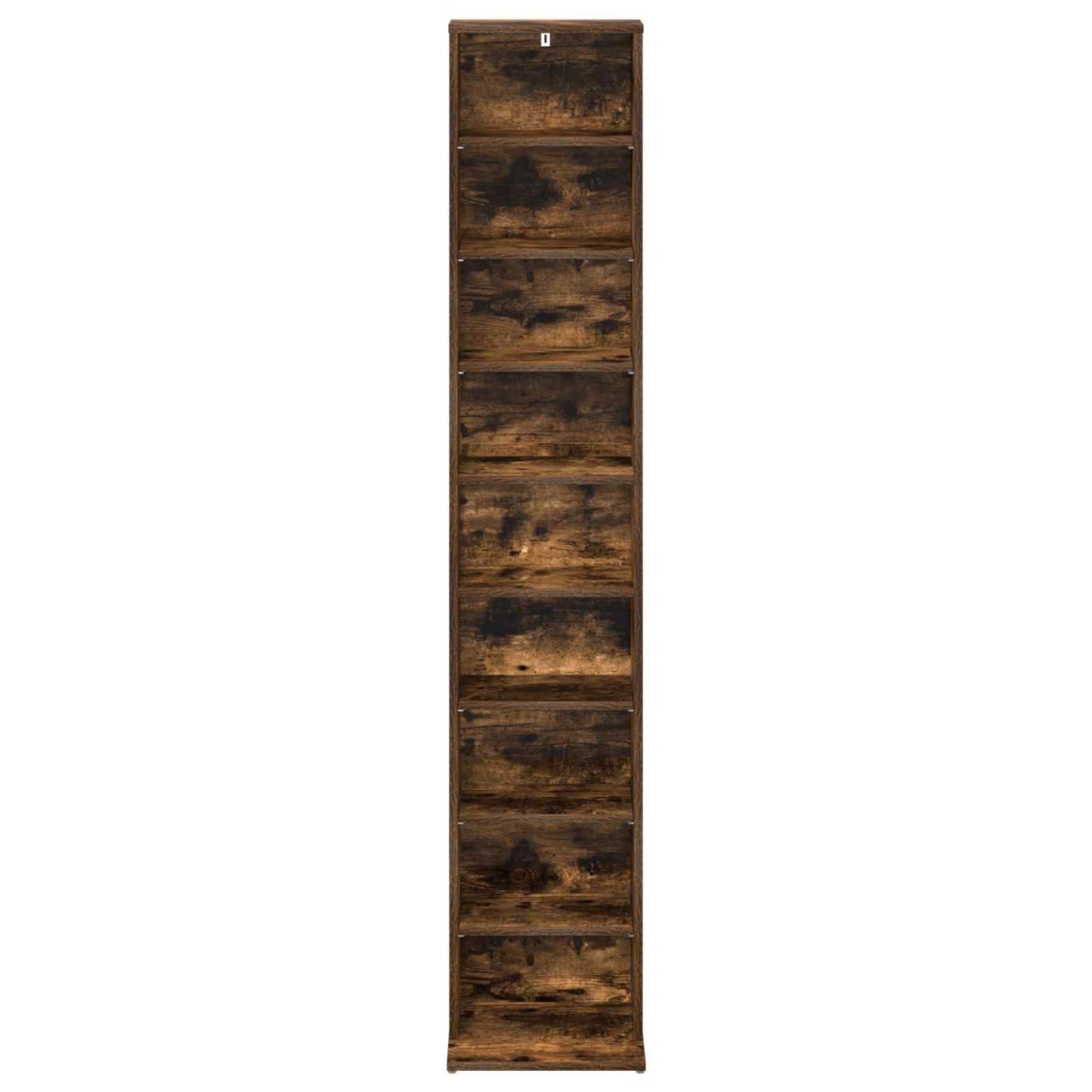 vidaXL CD Cabinet Smoked Oak 33 x 23.5 x 175 cm Engineered Wood 4