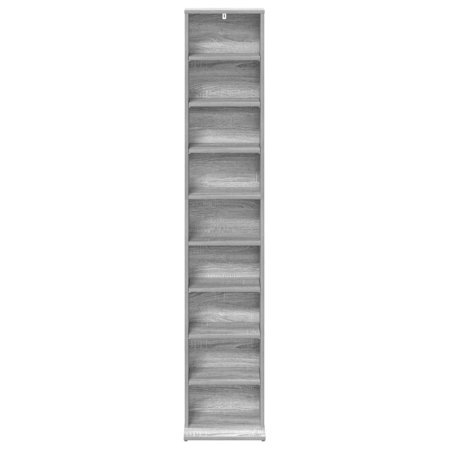 vidaXL CD Cabinet Grey Sonoma 33 x 23.5 x 175 cm Engineered Wood 4