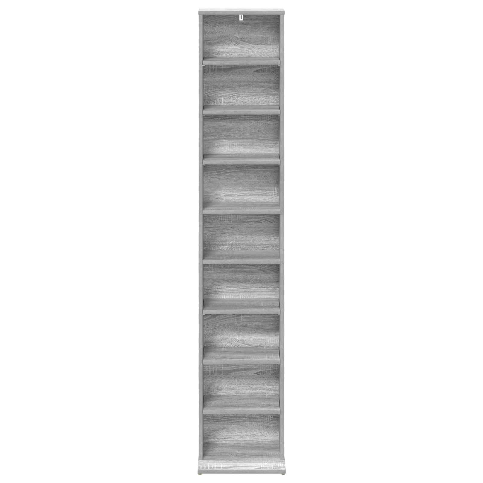 vidaXL CD Cabinet Grey Sonoma 33 x 23.5 x 175 cm Engineered Wood 4