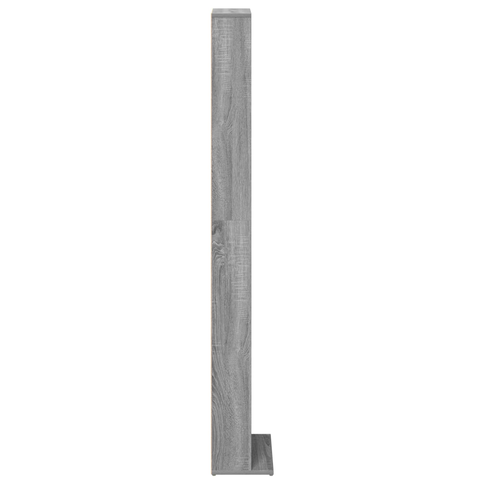 vidaXL CD Cabinet Grey Sonoma 33 x 23.5 x 175 cm Engineered Wood 5