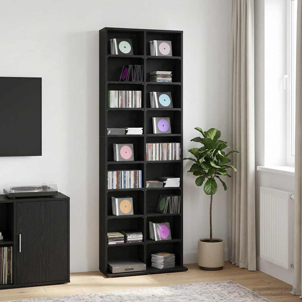 vidaXL CD Cabinet Engineered Wood Height 175 cm
