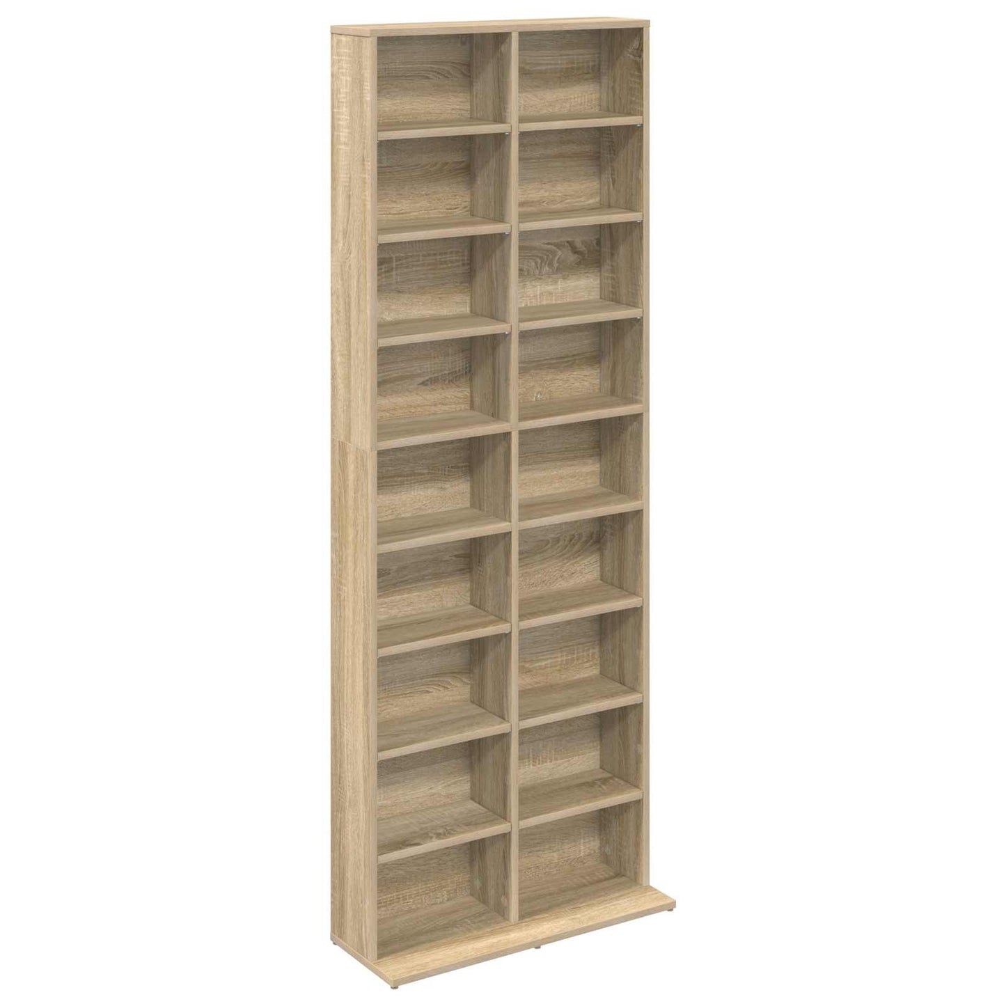 vidaXL CD Cabinet Sonoma Oak 65 x 23.5 x 175 cm Engineered Wood 2
