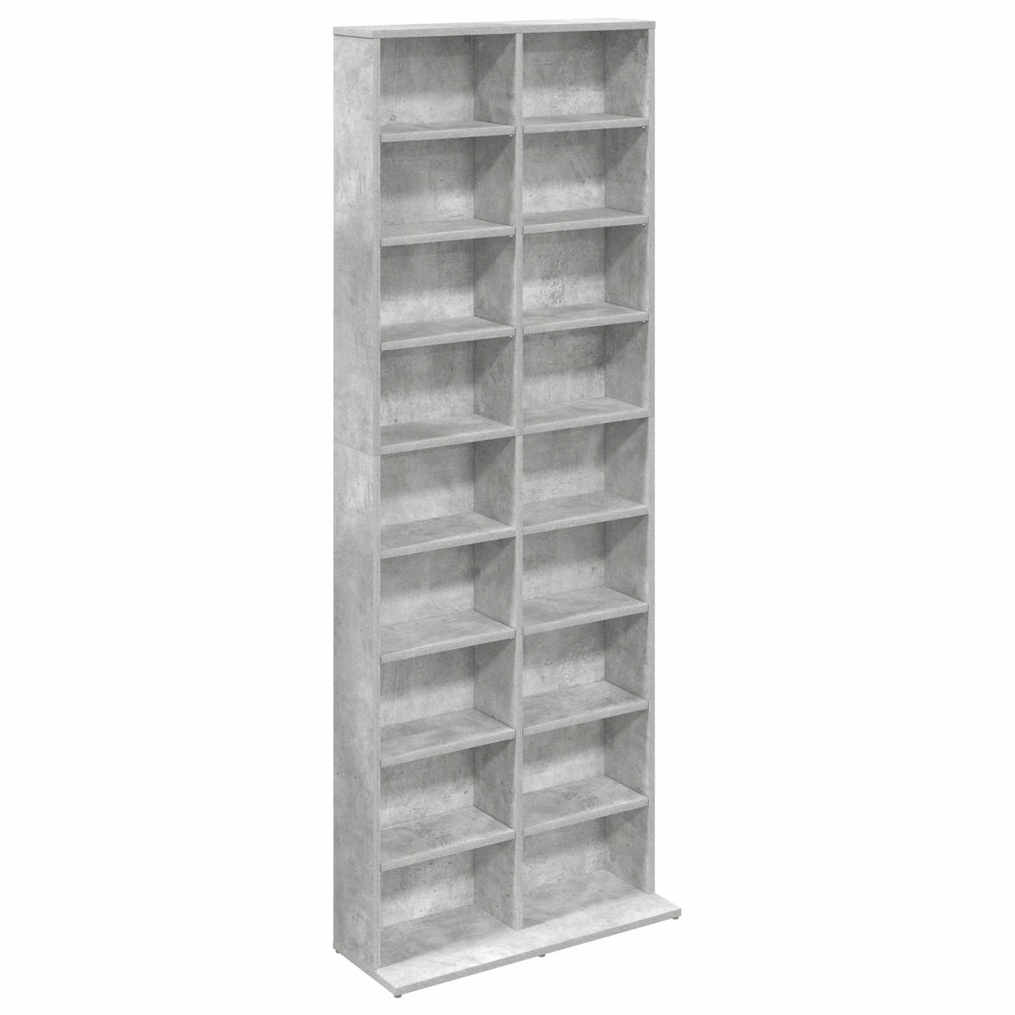 vidaXL CD Cabinet Concrete Grey 65 x 23.5 x 175 cm Engineered Wood 2