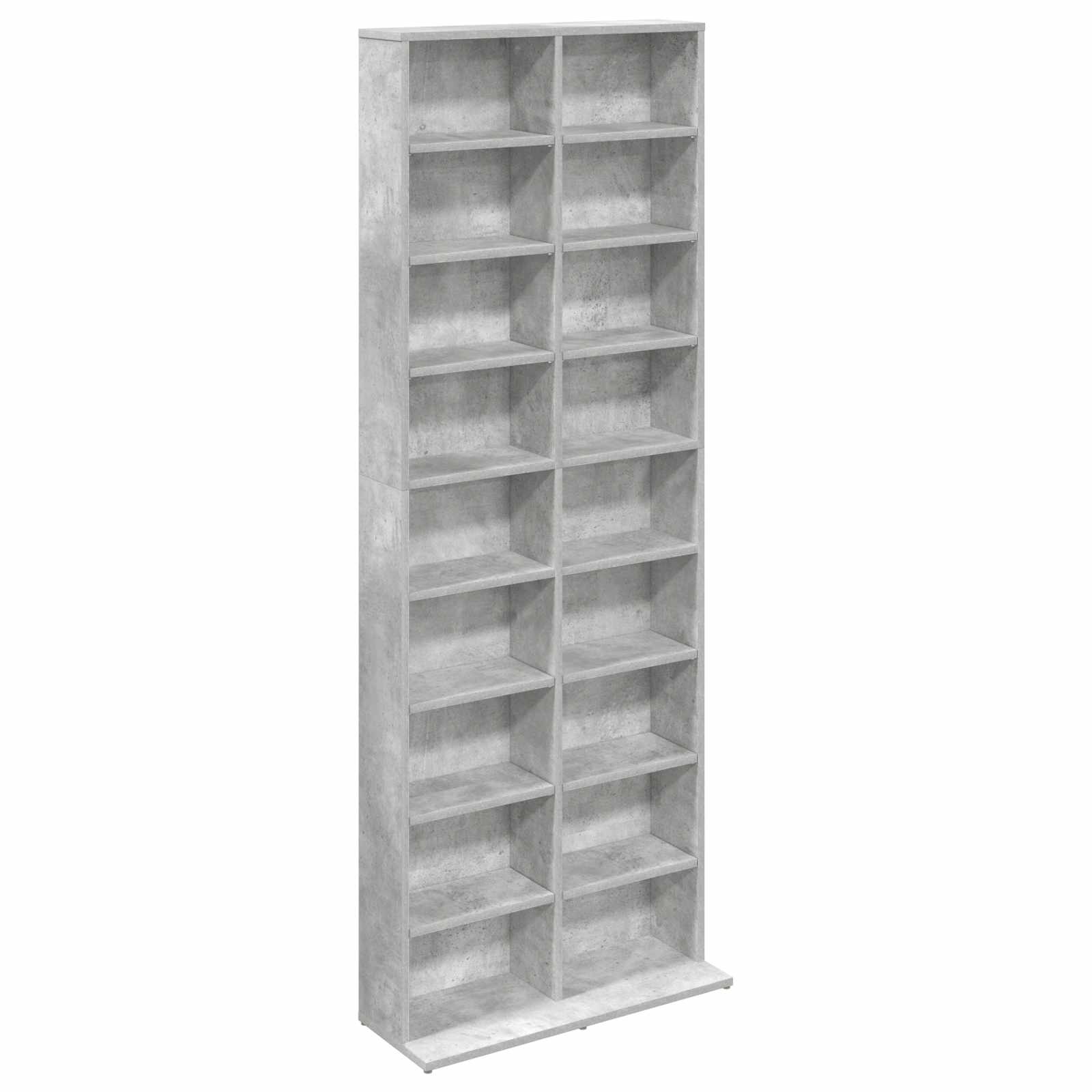 vidaXL CD Cabinet Concrete Grey 65 x 23.5 x 175 cm Engineered Wood 2