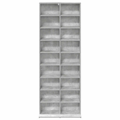 vidaXL CD Cabinet Concrete Grey 65 x 23.5 x 175 cm Engineered Wood 4