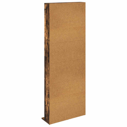 vidaXL CD Cabinet Smoked Oak 65 x 23.5 x 175 cm Engineered Wood 6