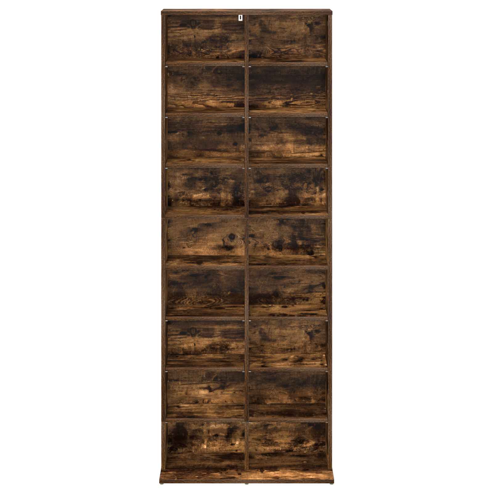 vidaXL CD Cabinet Smoked Oak 65 x 23.5 x 175 cm Engineered Wood 4