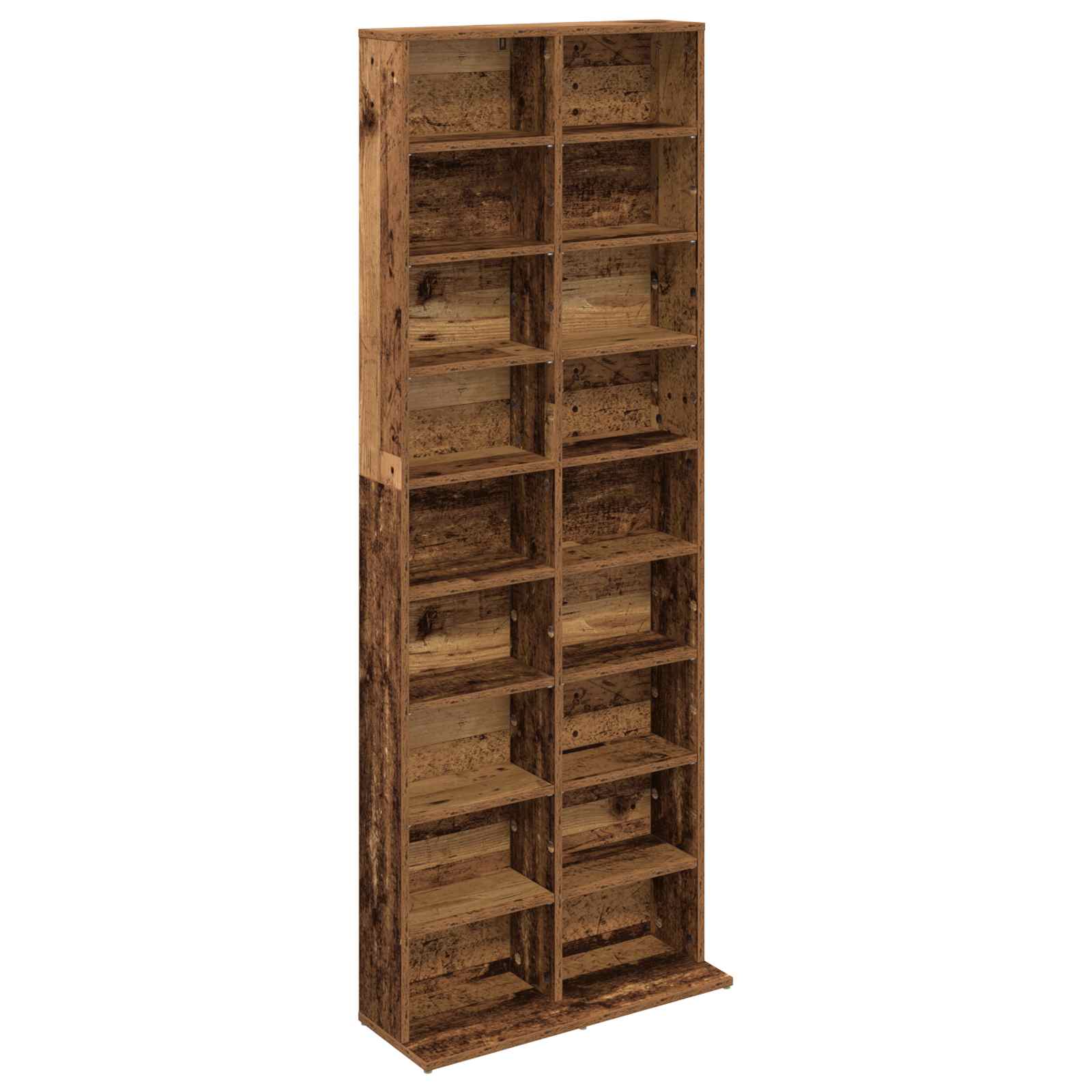 vidaXL CD Cabinet Oak Wood 65 x 23.5 x 175 cm Engineered Wood 2