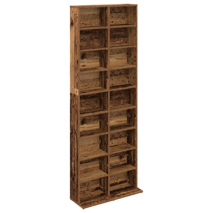 vidaXL CD Cabinet Oak Wood 65 x 23.5 x 175 cm Engineered Wood 2