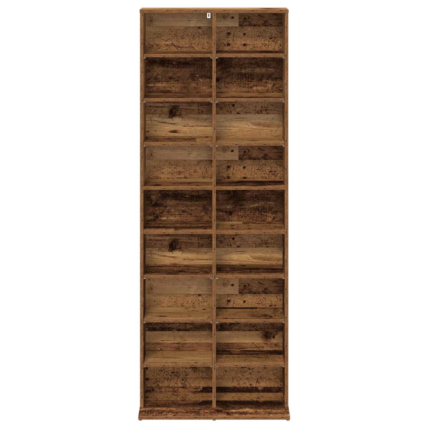 vidaXL CD Cabinet Oak Wood 65 x 23.5 x 175 cm Engineered Wood 4