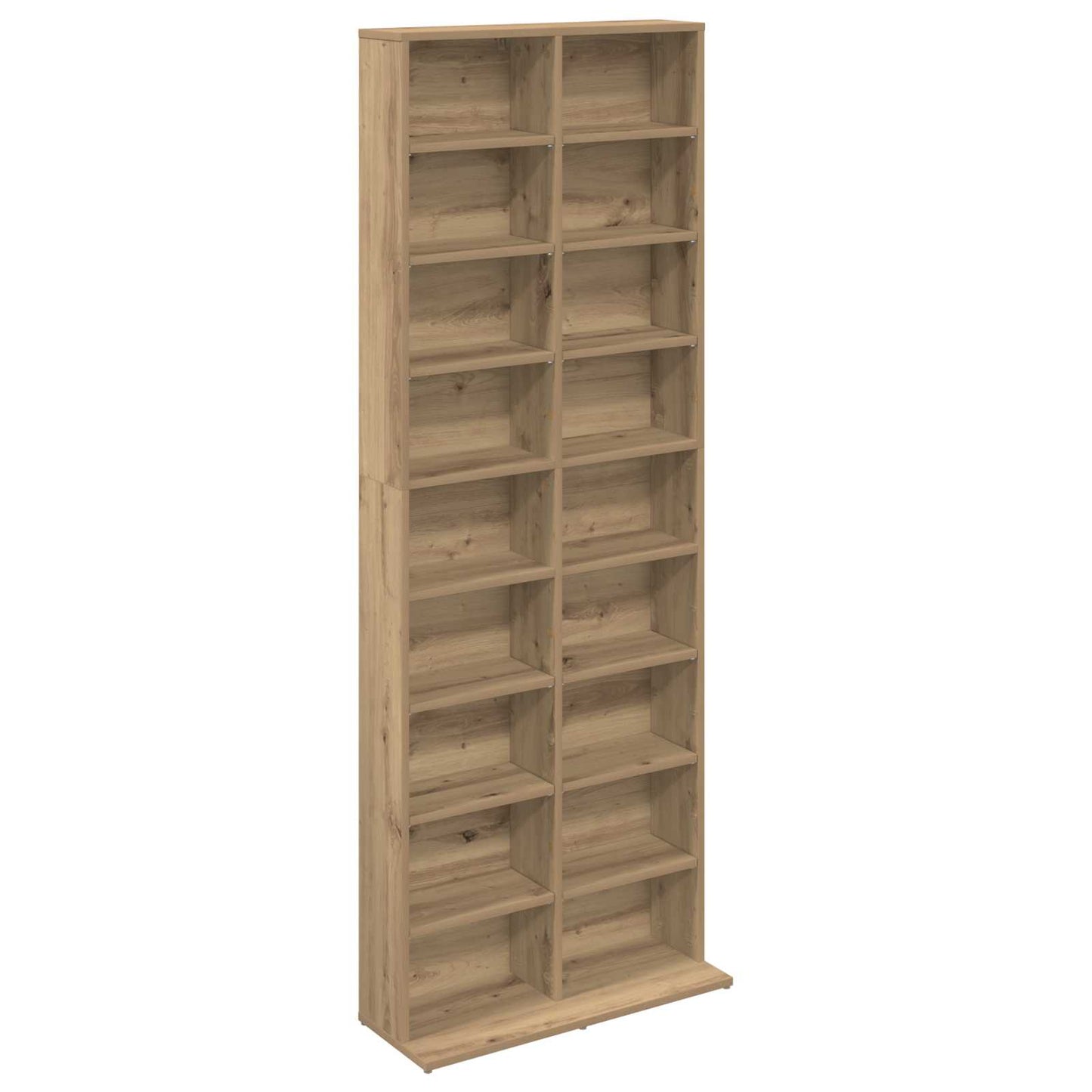 vidaXL CD Cabinet Artisan Oak 65 x 23.5 x 175 cm Engineered Wood 2