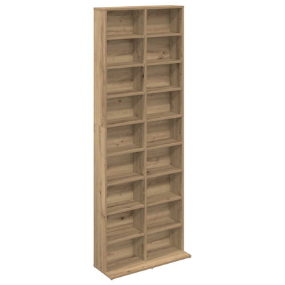 vidaXL CD Cabinet Artisan Oak 65 x 23.5 x 175 cm Engineered Wood 2
